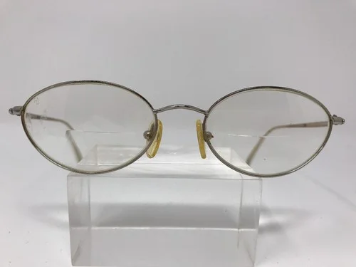 Donna Karen Eyeglasses Frame Italy 8221-062 Silver Metal 52-18-140 Full Rim I758