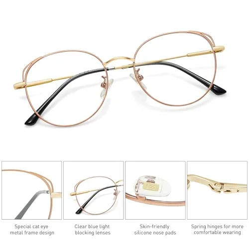 Karen Kane Iris Eyeglasses Blue Brown Rectangular Full Rim Frames 52-16-135 4
