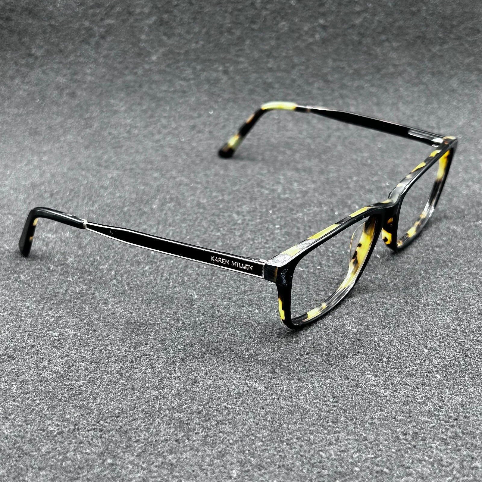 Karen Millen KM760 Eyeglasses **FRAME ONLY** Black Tort 53-16-135 Used 3
