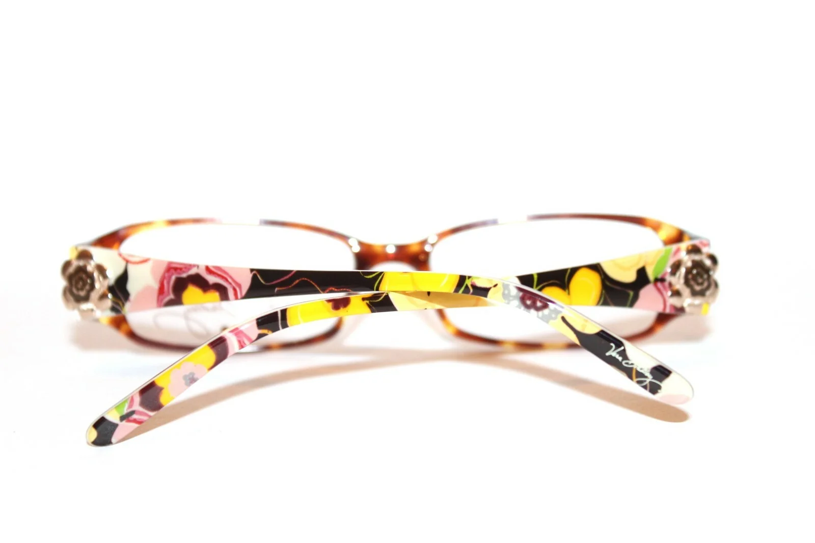 VERA BRADLEY VB KAREN BUTTERCUP TORTOISE AUTHENTIC EYEGLASSES WOMAN RX 53-16-135 4